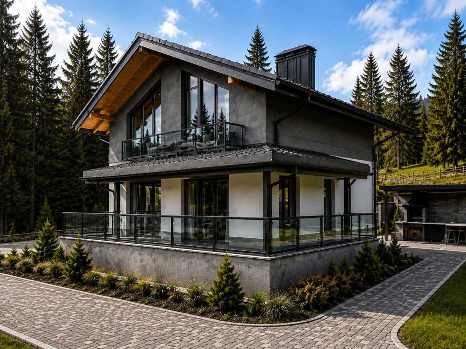 Сучасний будинок з ремонтом  127 м² - 12 хв до Буковелю : сучасний будинок із ремонтом на фінальній стадії