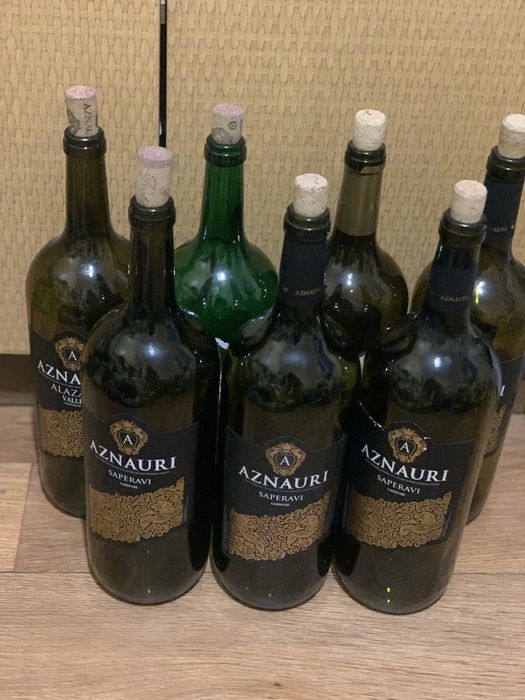 Пляшки з-під вина скло