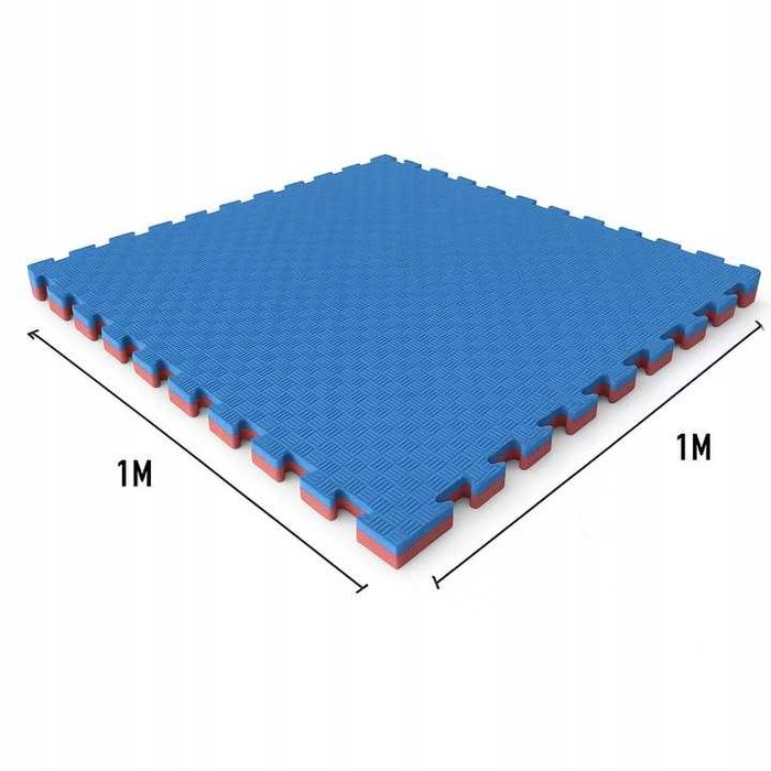 Mata puzzel pod sprzęt do ćwiczeń na siłownie 1x1m Piankowa gruba 4 cm