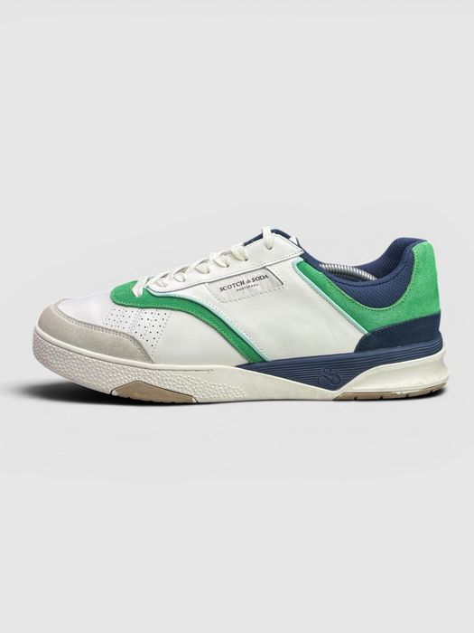 Buty Sportowe Scotch & Soda Court Cup Biały Zielony Rozmiar 46