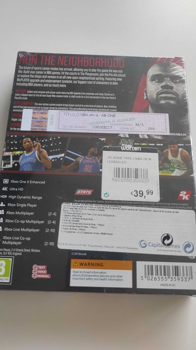 *New Sealed* NBA 2K18 Legend Edition