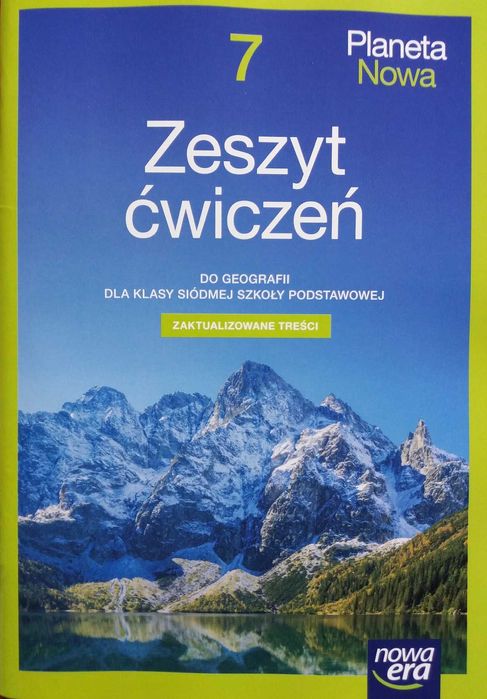 Geografia SP 7 Planeta Nowa Zeszyt ćwiczeń Nowa Era