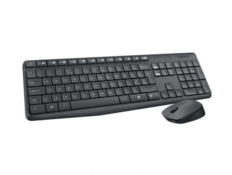 Teclado Portugues  + Rato LOGITECH MK235 (Wireless - Ótico - Teclado N