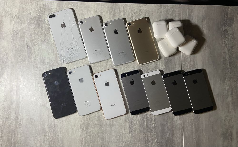 Iphone 8, Iphone 8 plus, Iphone 7, Iphone se1, AirPods 1/2