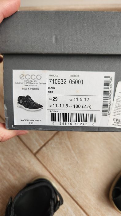 Ecco, 29 р. Сандалі