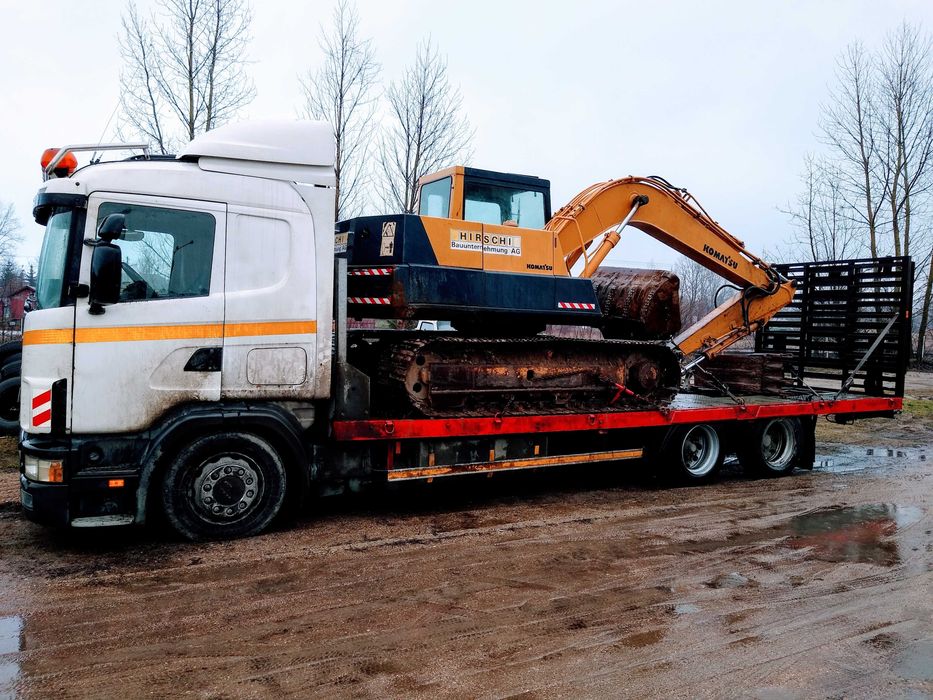 Pomoc drogowa laweta transport sprzętu rolniczego oraz budowlanego