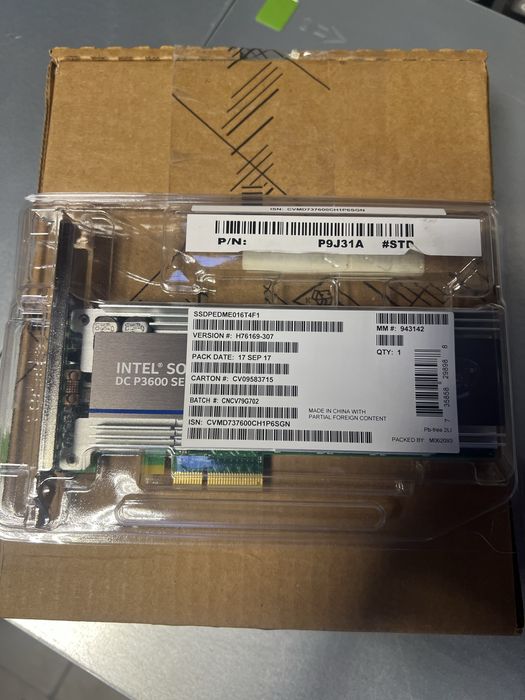 Новий NVMe накопичувач Intel DC P3600 (1.6 TB)