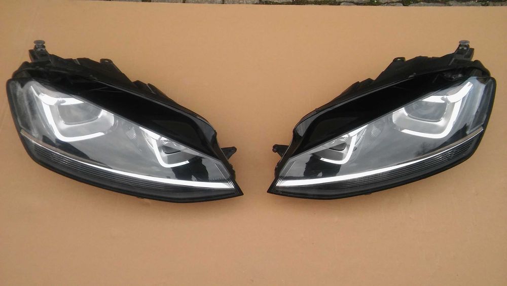 VW Golf 7,VII,5G0,od 13r,lampy przód,Xenon,Lewa+Prawa,039,040,oryginał