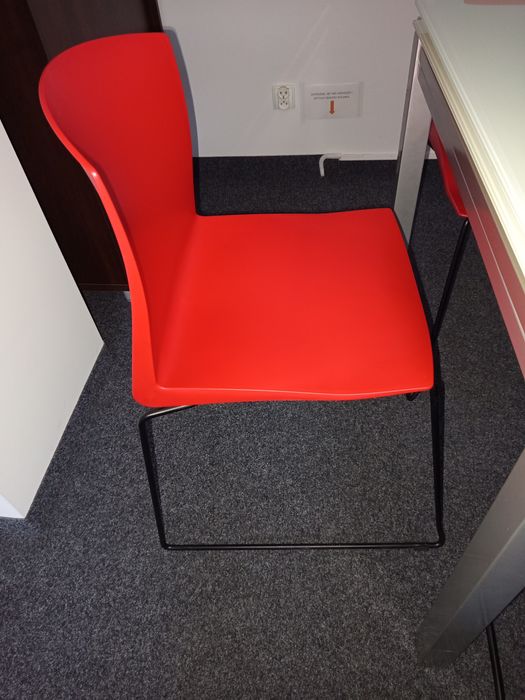 Krzesło biurowe - czerwone 11 sztuk