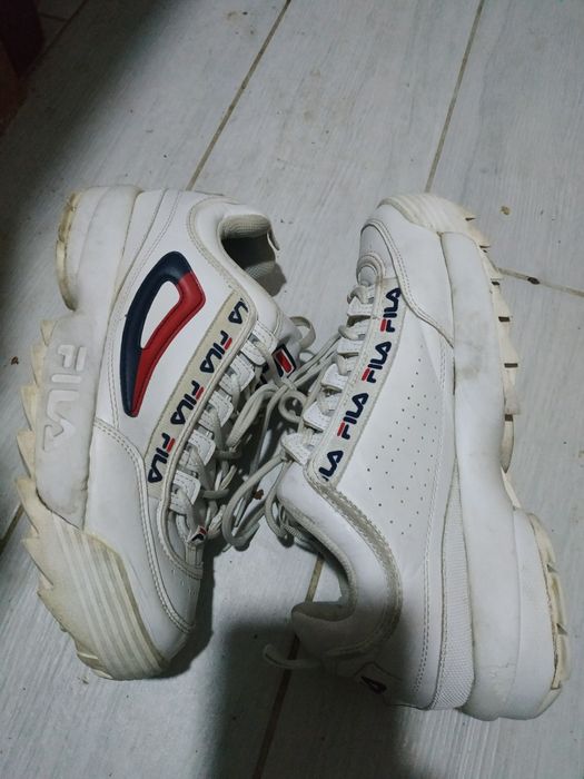 Мужские белые кроссовки fila Disruptor 43 размер