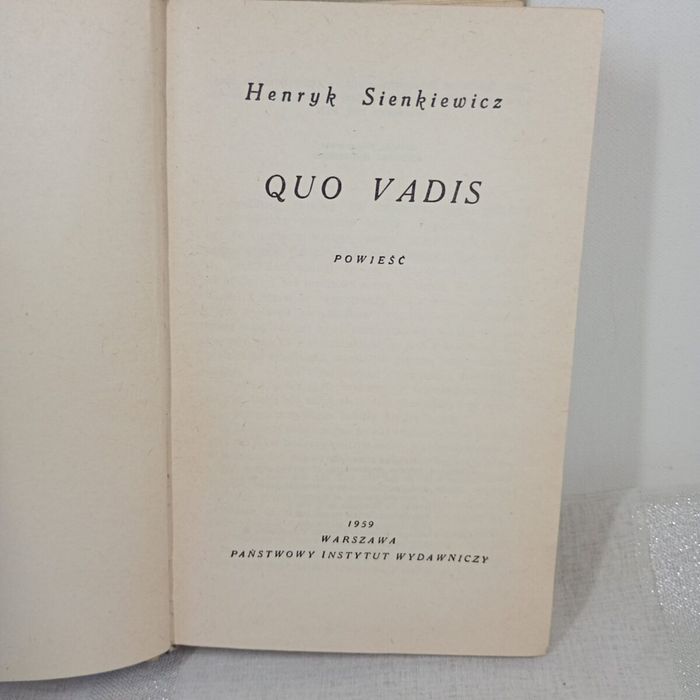 Quo Vadis. Henryk Sienkiewicz