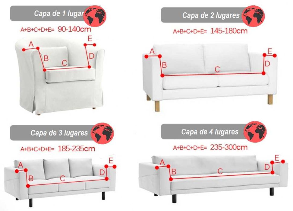 CAPAS DE SOFÁ - Liquidação Total