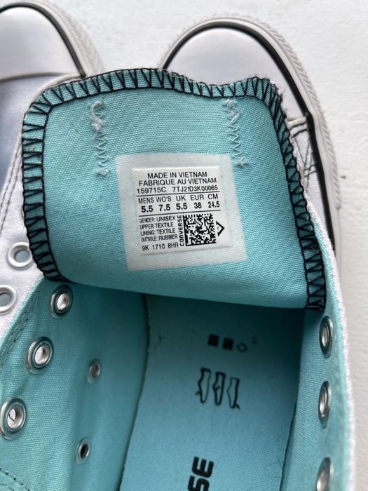 Білі низькі кеди converse all star