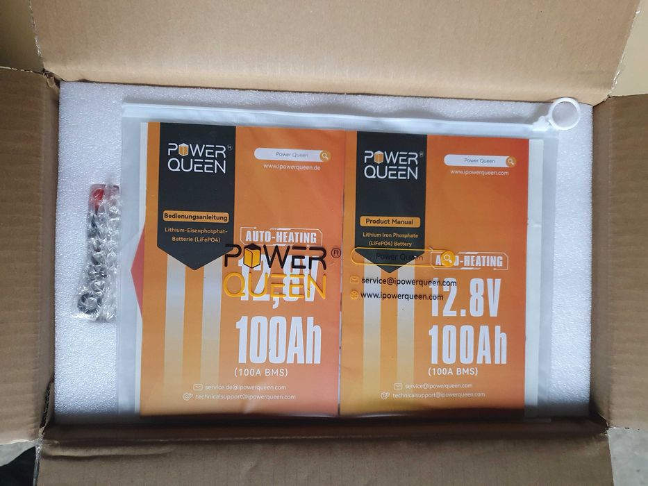 Аккумулятор Power Queen LiFePO4 12.8V 100A для ИБП, инвертора, котла