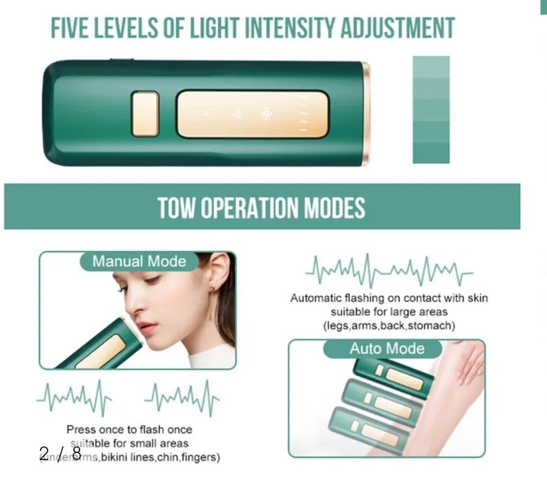 Depiladora IPL luz pulsada