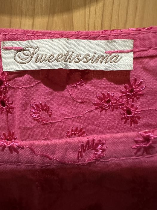Różowa,bawelniana sukienka