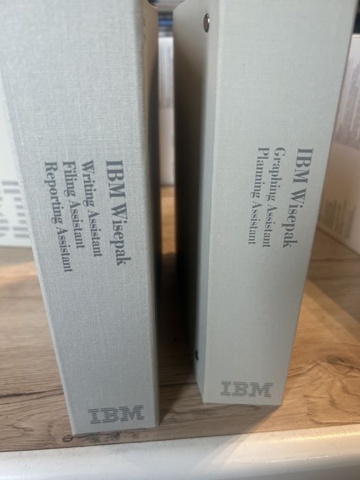 IBM Wisepak komplet retro oprogramowanie dyskietki IBM Writing Assistant kolekcjonerski zestaw