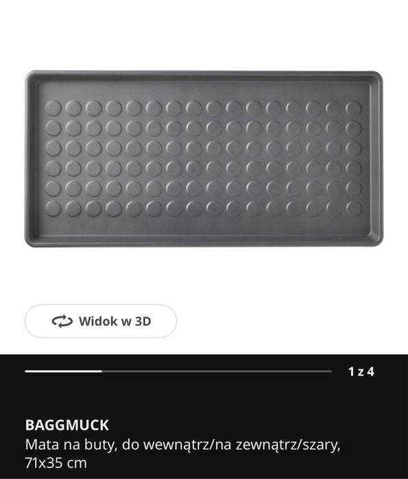 Ikea Połka na buty + mata