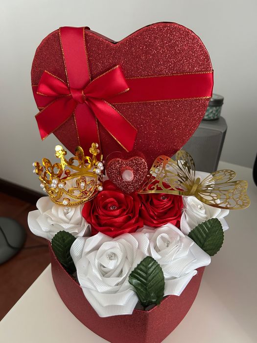 Arranjo flores artesanal