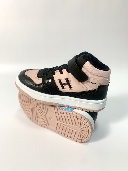 Демісезонні хайтопи для дівчаток утеплені, стильні, 32–37 розмір