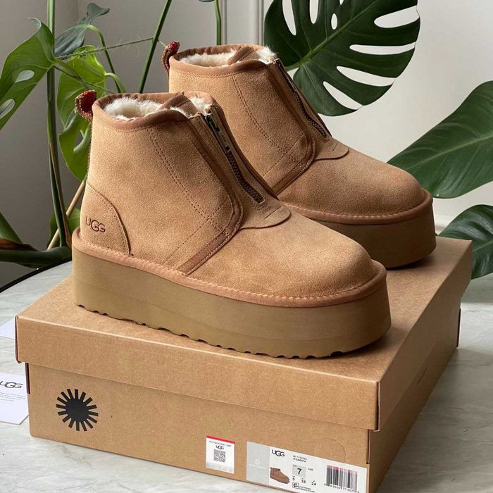 Зимові Жіночі Уггі UGG Neumel Platform Zip Slipper 36-41