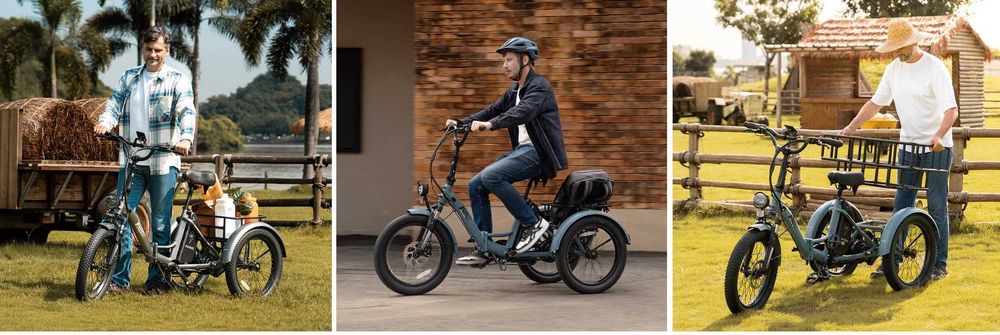 Składany Rower Elektryczny Trójkołowy Fafrees F20 Mate 500W 48V/18.2Ah