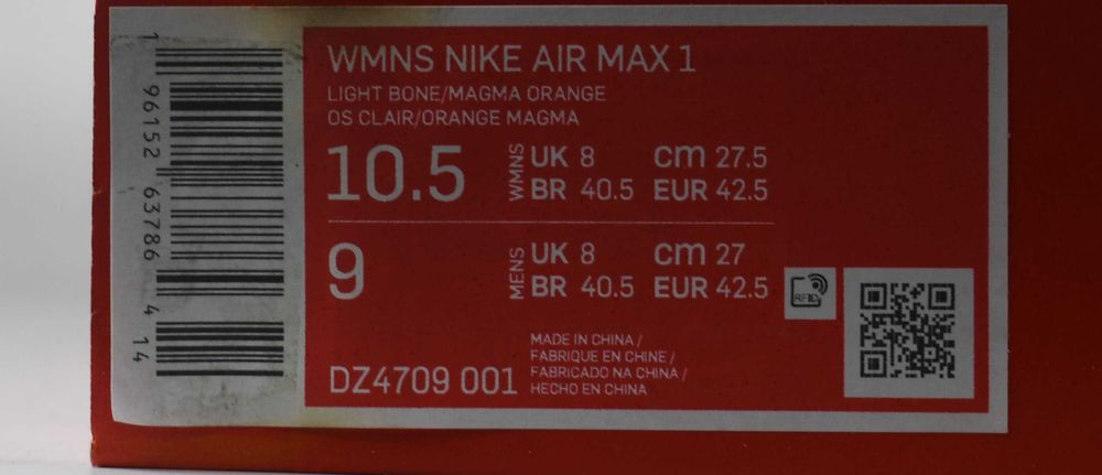 Buty Nike Air Max 1 DZ4709 roz. 42,5