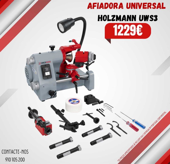 Afiadora universal HOLZMANN p/ punções, brocas, eletrodos JL20