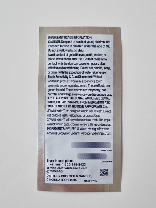 Paski wybielające do zębów Crest Supreme Bright 24 Whitestrips 18szt