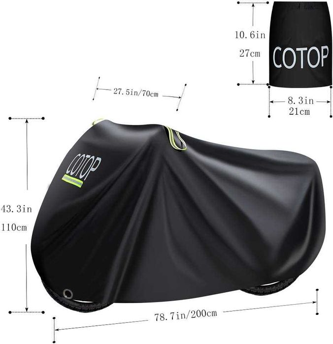 Capa para bicicleta, proteção UV anti-pó, chuva