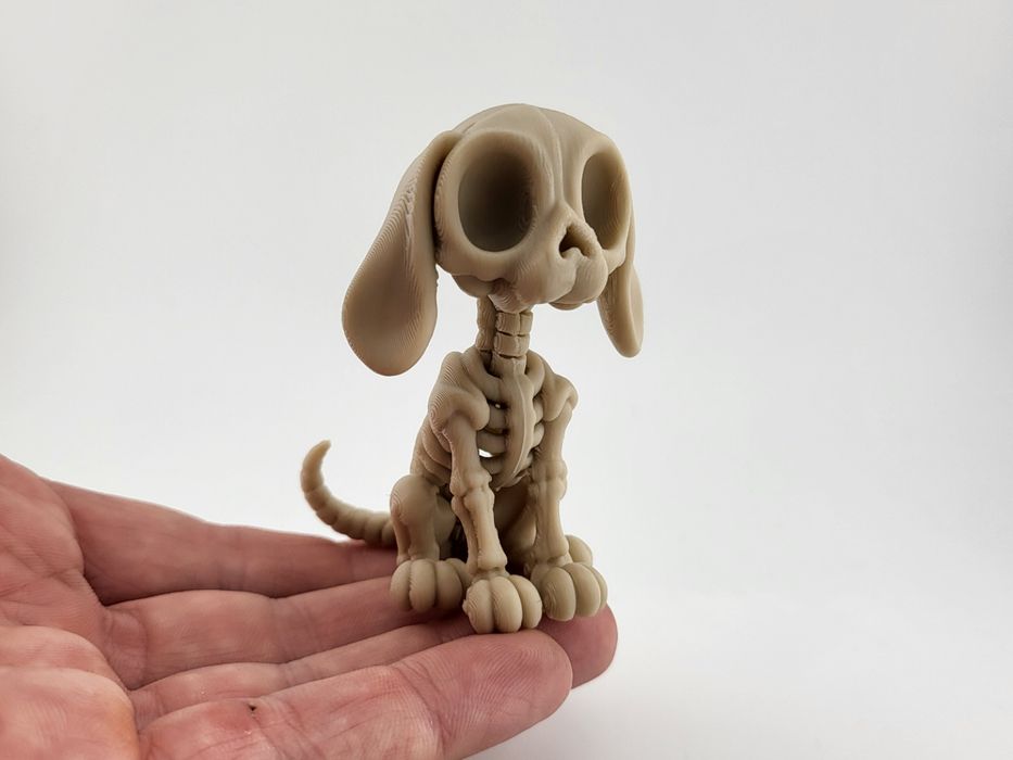 Figurina de Halloween - Cachorro Esqueleto