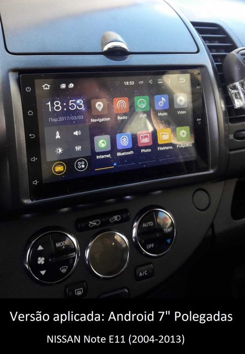 Rádio 2DIN • NISSAN • Note (2004 a 2017) • Android • E11 E12 [4+64GB]