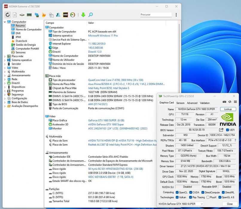 Torre Desktop Gaming Hummer i7