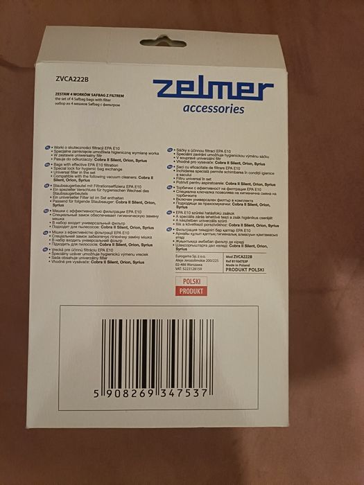 Worki do Zelmer Zvca 222b