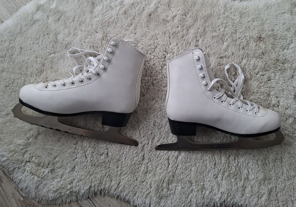 Łyżwy damskie 38 białe