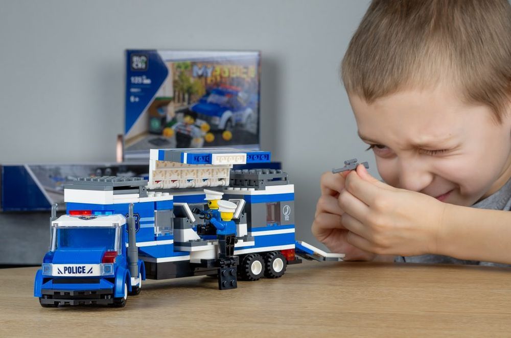 Klocki Blocki Policja Mobilny Posterunek 332 El. Kb0614