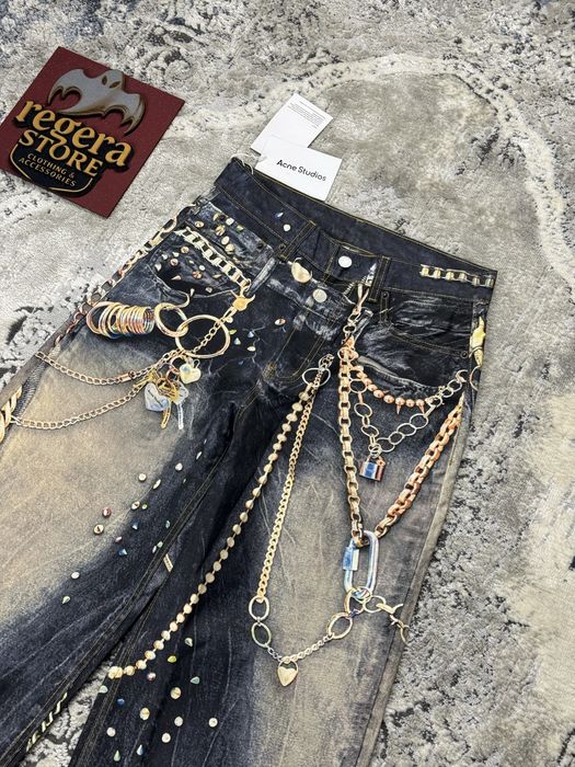 Джинсы acne studios акне студио loose fit jeans pint широкие джинсы archive архив Широкі Джинси Штани Y2K SK8 Skater