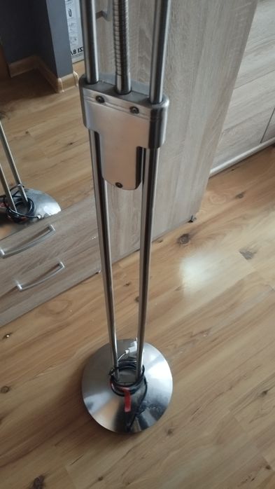 Lampa pokojowa stojąca podwójna pomarańczowa