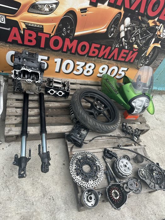 Двигатель мотор низ коленвал блок шатуны Kawasaki ER6N 650 Versus