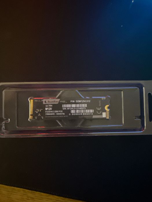 BlueRay M2 ssd ultra m12V 512gb novo