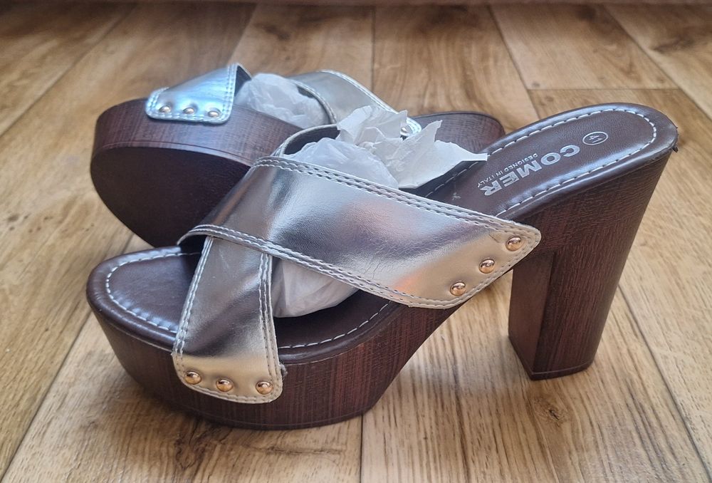 Buty na koturnie i obcasie