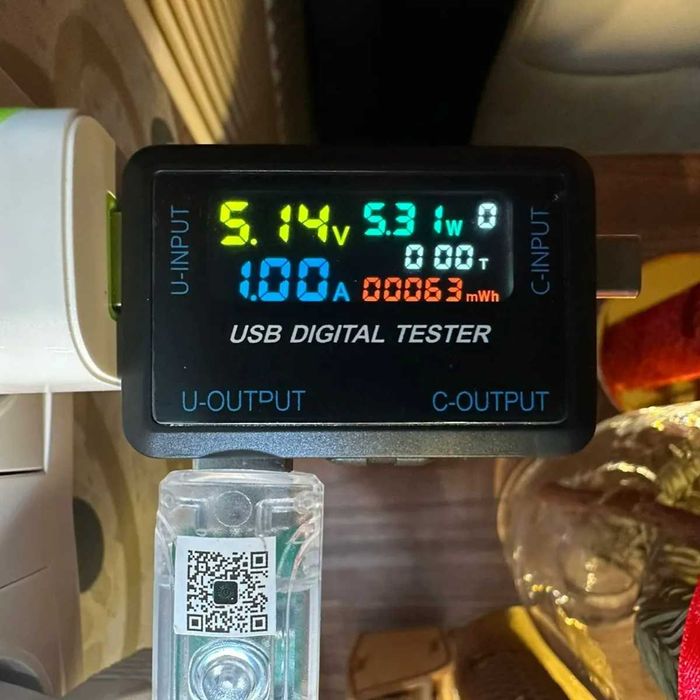 Оригинальный ChargeMaster USB ЮСБ Тестер анализатор зарядных 150 Ват