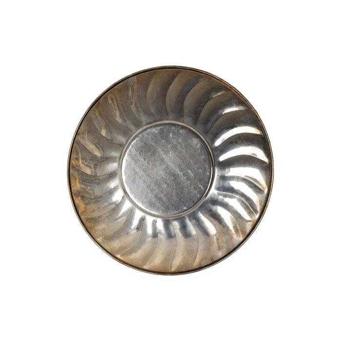 Salva prata 23 gomos século XX | Art Deco