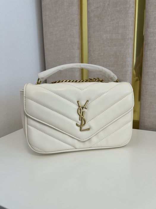 Mala branca Yves Saint Laurent