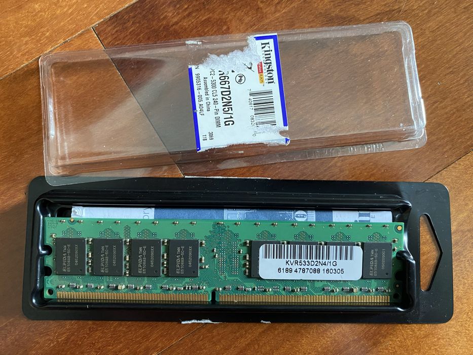 Memoria ram - kingston KVR533D2N4/1G DDR2-533