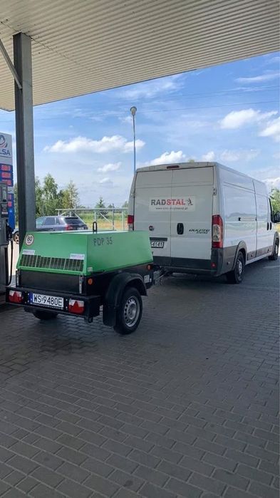 Piaskarka mobilna kompresor ATMOS PDP35 wynajem malowanie proszkowe