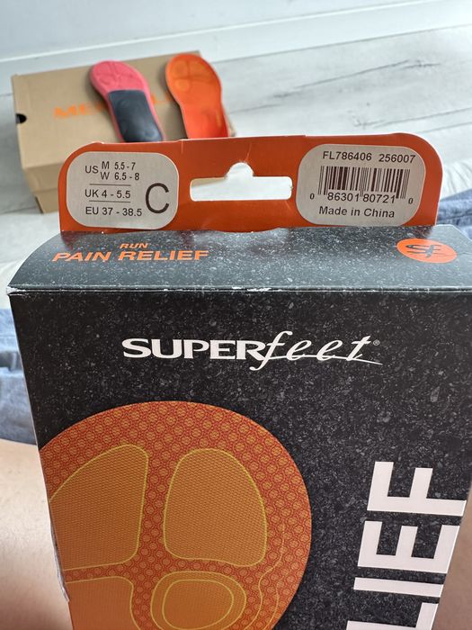 Wkladki superfeet pain relief