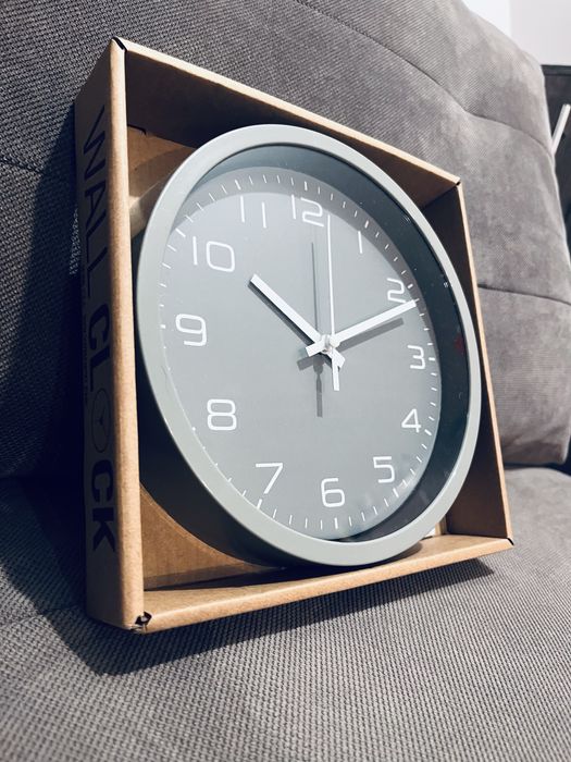 Zielony zegar scienny 20 cm srednica