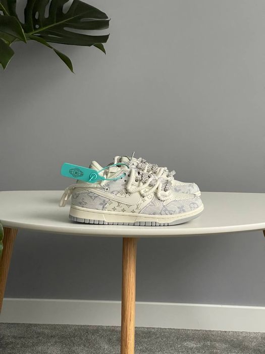 Кросівки Кроссовки Nike SB x Louis Vuitton White Grey повсякденні