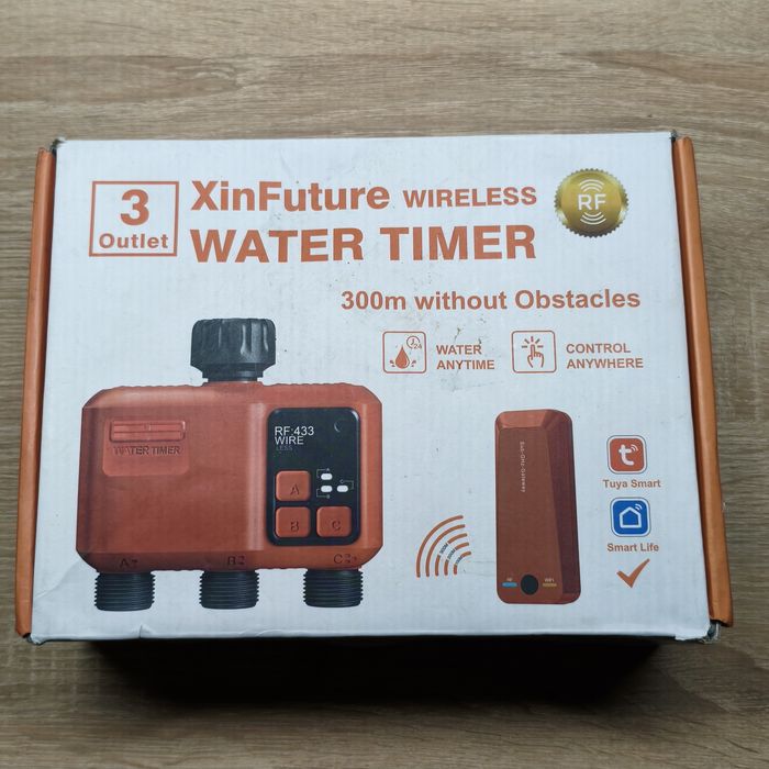 Розумний Wi-Fi таймер поливу на 3 зони XinFuture HCT-638 (Tuya/SLife)